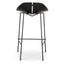 65cm Bar Stool - Full Black
