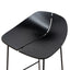 65cm Bar Stool - Full Black