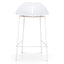 65cm Bar Stool - Full White