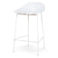 65cm Bar Stool - Full White