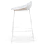 65cm Bar Stool - Full White