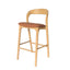 65cm Natural Bar Stool - Naxos Tan