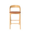 65cm Natural Bar Stool - Naxos Tan