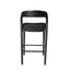 65cm Bar Stool - Full Black