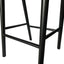 65cm Bar Stool - Full Black