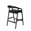 65cm Bar Stool - Full Black