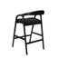 65cm Bar Stool - Full Black
