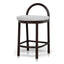 66cm Brown Bar Stool - Clay Grey