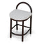 66cm Brown Bar Stool - Clay Grey