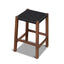 65cm Rattan Bar Stool - Walnut