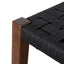 65cm Rattan Bar Stool - Walnut