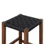 65cm Rattan Bar Stool - Walnut