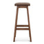 67cm Walnut Bar Stool - Mocha Brown