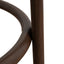 Walnut Barstool - Burgundy Stripe