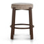 Walnut Barstool - Coconut Stripe