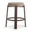 Walnut Barstool - Coconut Stripe