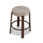 Walnut Barstool - Coconut Stripe