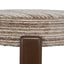 Walnut Barstool - Coconut Stripe