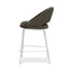 White Bar Stool - Dark Moss Green (Set of 2)