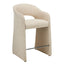 65cm Fabric Bar Stool - Cobble Beige (Set of 2)