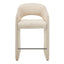 65cm Fabric Bar Stool - Cobble Beige (Set of 2)