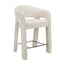 66cm Fabric Bar Stool - Verona Ivory (Set of 2)