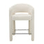 66cm Fabric Bar Stool - Verona Ivory (Set of 2)