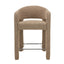 66cm Fabric Bar Stool - Verona Light Tan (Set of 2)