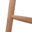 65cm Natural Bar Stool - Verona Ivory
