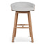 65cm Natural Bar Stool - Verona Ivory