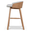 65cm Natural Bar Stool - Verona Ivory
