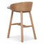 65cm Natural Bar Stool - Verona Ivory