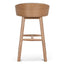 65cm Natural Bar Stool - Verona Ivory
