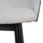 65cm Black Bar Stool - Verona Ivory