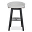 65cm Black Bar Stool - Verona Ivory