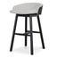 65cm Black Bar Stool - Verona Ivory