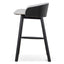65cm Black Bar Stool - Verona Ivory