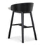 65cm Black Bar Stool - Verona Ivory