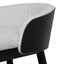 65cm Black Bar Stool - Verona Ivory