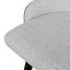 65cm Black Bar Stool - Verona Ivory