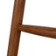 65cm Walnut Bar Stool - Verona Ivory