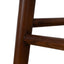 65cm Walnut Bar Stool - Naxos Beige