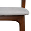 65cm Walnut Bar Stool - Naxos Beige