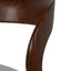 65cm Walnut Bar Stool - Naxos Beige
