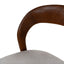 65cm Walnut Bar Stool - Naxos Beige