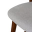 65cm Walnut Bar Stool - Naxos Beige