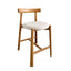 65cm Natural Barstool - Califonia Beige (Set of 2)