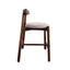 65cm Distressed Walnut Barstool - California Taupe (Set of 2)