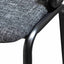 Ex Display - 75cm Fabric Bar Stool - Black Legs