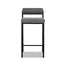 65cm Fabric Bar Stool - Spec Smoke Grey (Set of 2)